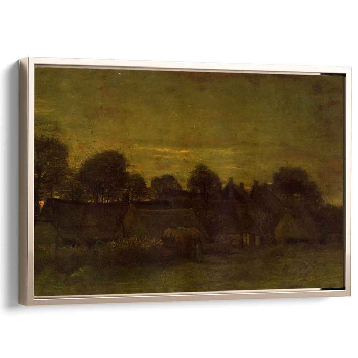 Village at sunset (1884) by Vincent van Gogh