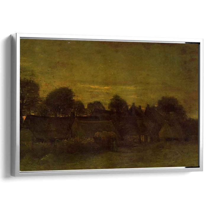 Village at sunset (1884) by Vincent van Gogh