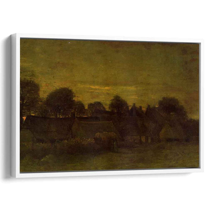 Village at sunset (1884) by Vincent van Gogh