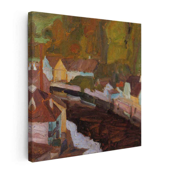 Village by the River (1908) by Egon Schiele