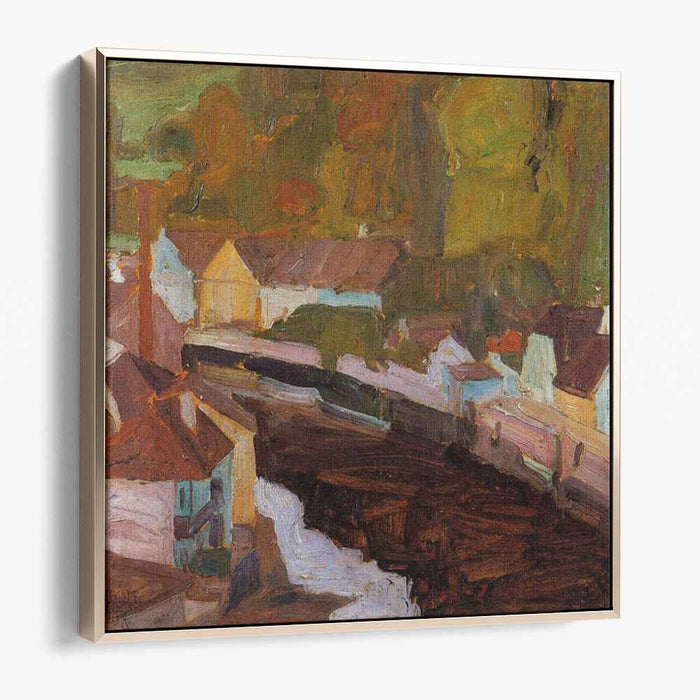 Village by the River (1908) by Egon Schiele