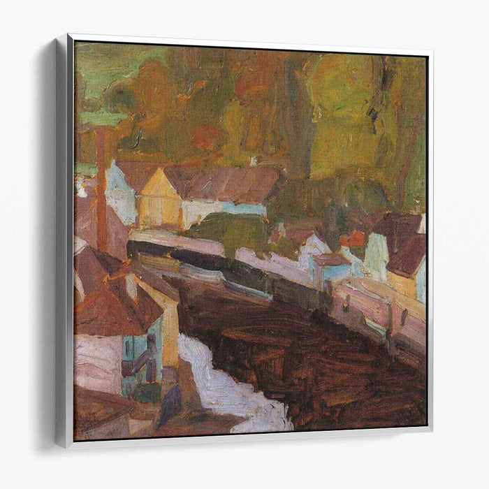 Village by the River (1908) by Egon Schiele