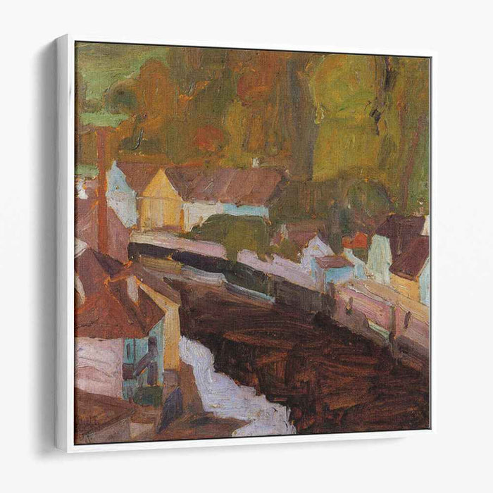 Village by the River (1908) by Egon Schiele