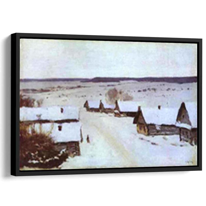 Village in Winter (1877) by Isaac Levitan