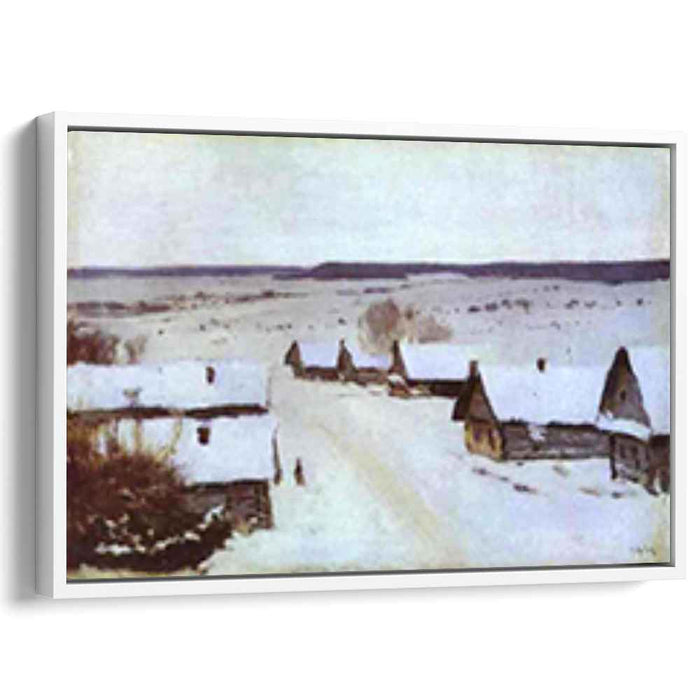Village in Winter (1877) by Isaac Levitan