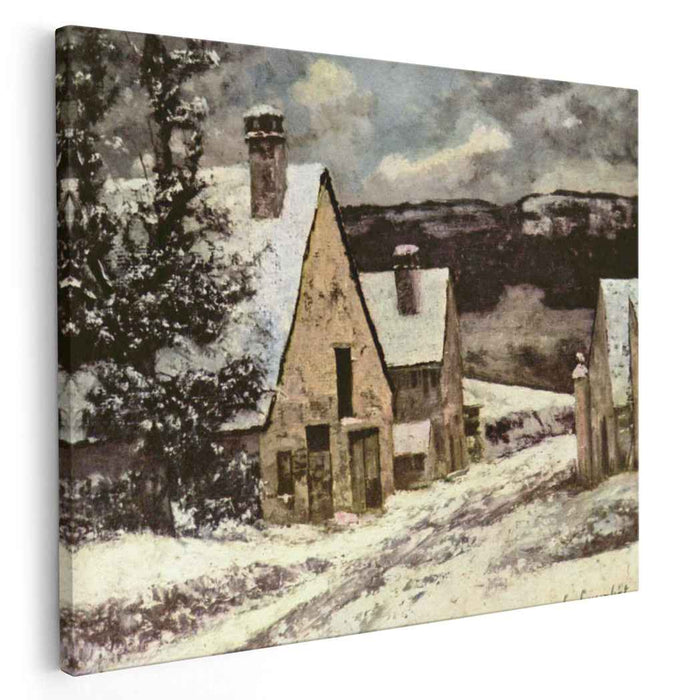 Village Street in Winter (1870) by Gustave Courbet