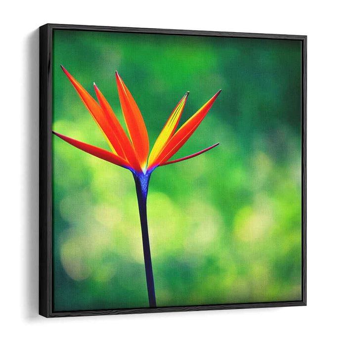 Feathers Of Perfection: Hyper-Realistic Bird of Paradise Flower Canvas Art Print