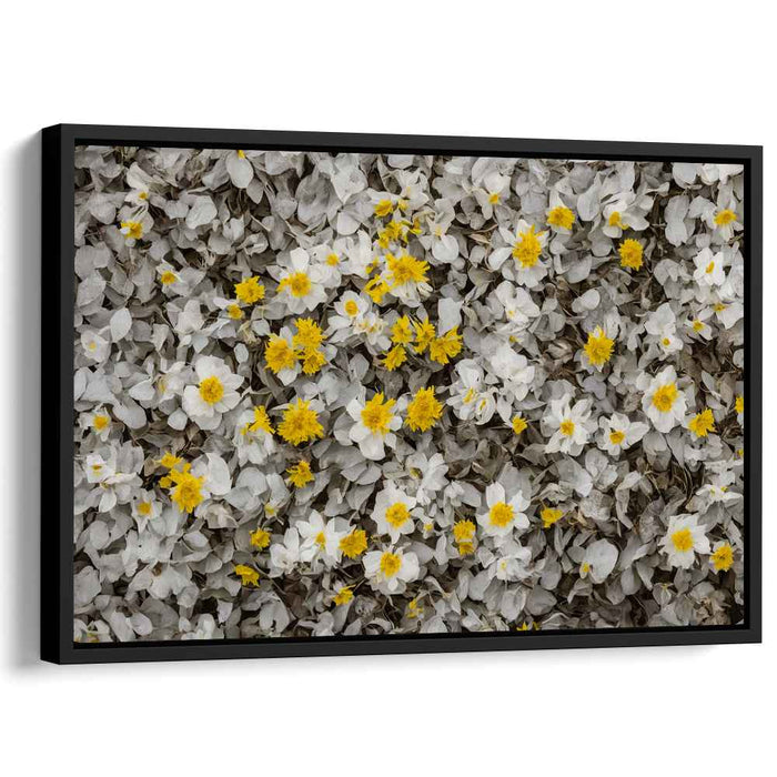 Whispering Blossom Waltz: A Serene Floral Symphony Canvas Art Print