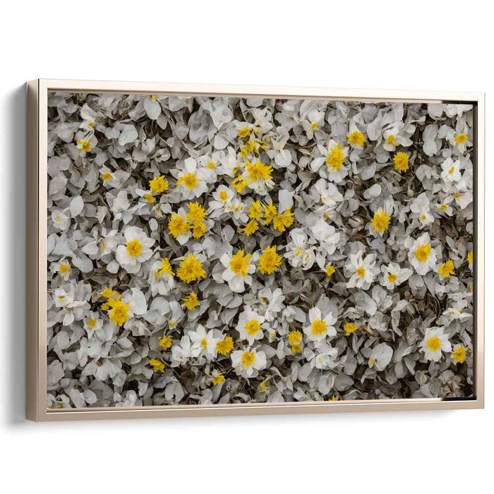 Whispering Blossom Waltz: A Serene Floral Symphony Canvas Art Print