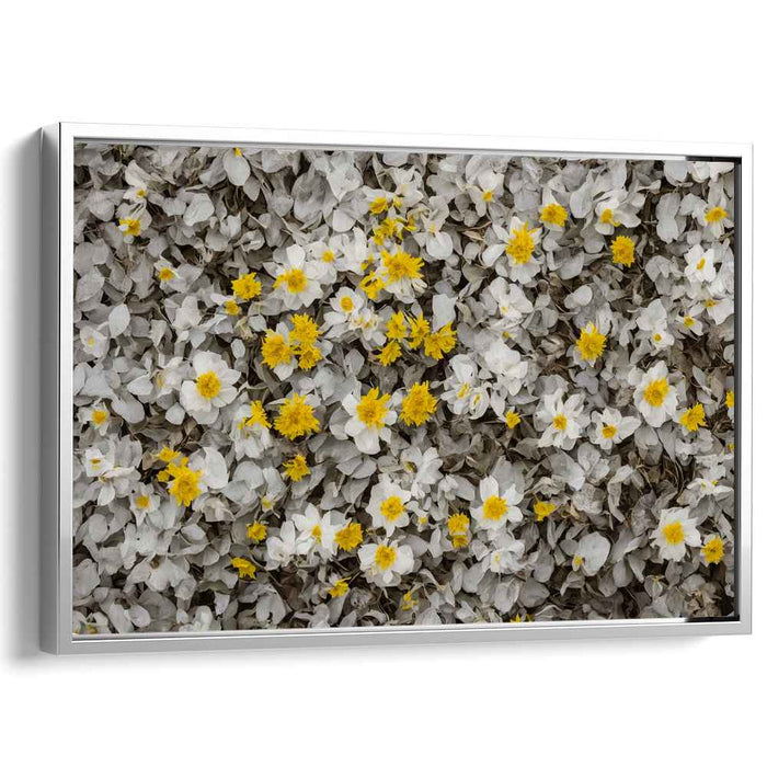 Whispering Blossom Waltz: A Serene Floral Symphony Canvas Art Print