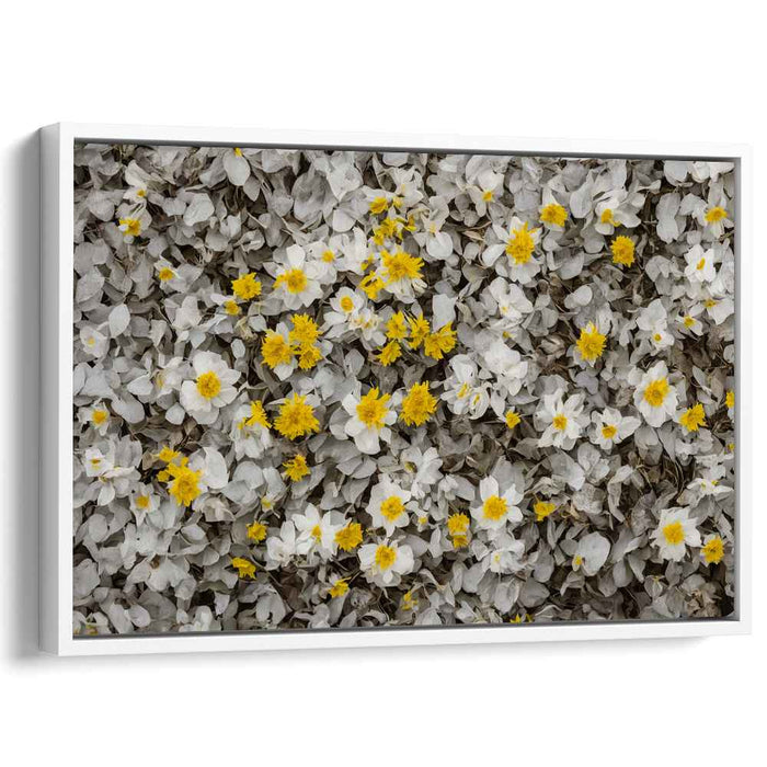 Whispering Blossom Waltz: A Serene Floral Symphony Canvas Art Print