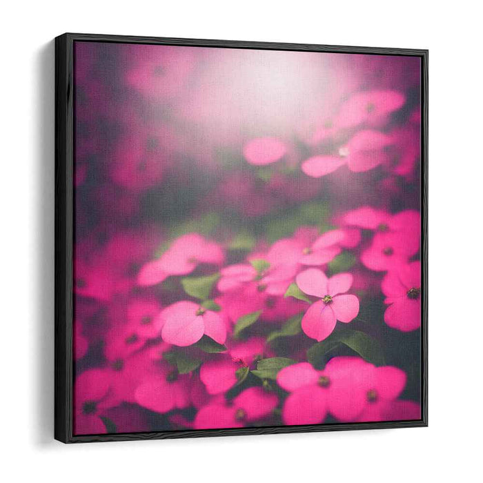 Whispering Petals Dream: Dreamy Pink Floral Canvas Art Print