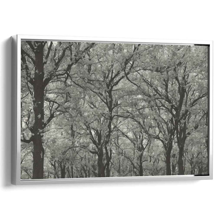 Inkstained Opus: Monochromatic Elegance Canvas Art Print