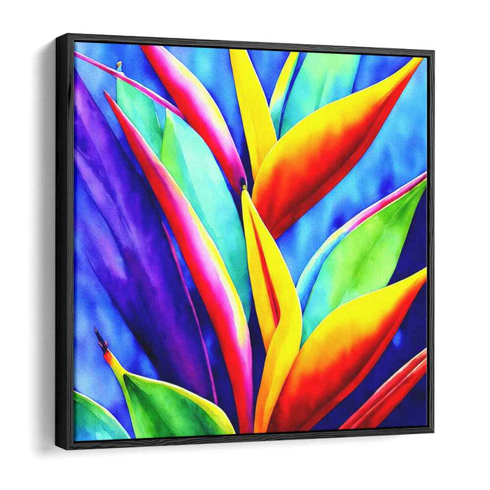 Paradise Aviary: Vivid Bird of Paradise Canvas Art Print