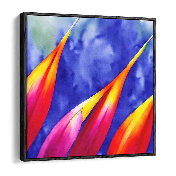 Paradise Aquatic Delight: Bird of Paradise Watercolor Canvas Art Print