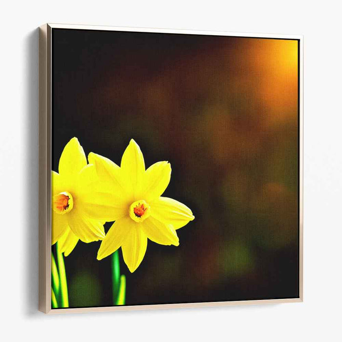 Petals in Realism: Realistic Floral Canvas Art Print