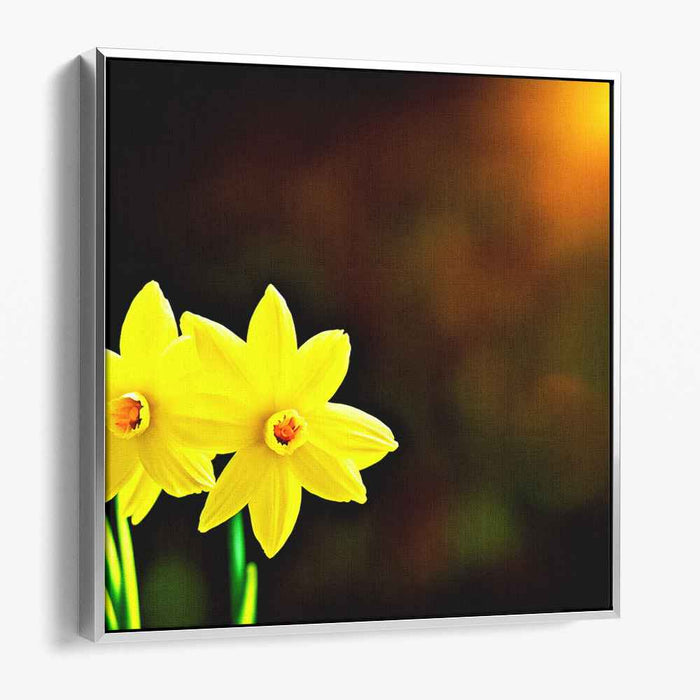 Petals in Realism: Realistic Floral Canvas Art Print