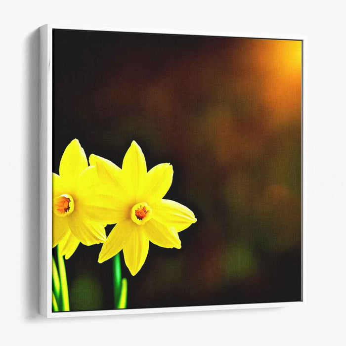 Petals in Realism: Realistic Floral Canvas Art Print