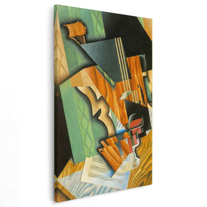 Violin and glass (1915) by Juan Gris