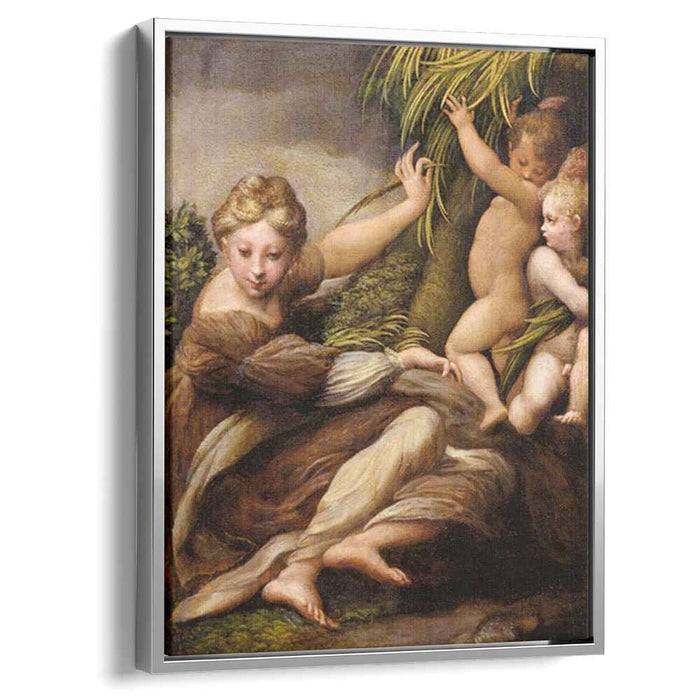 Virgin and Child with an Angel (1523) by Parmigianino