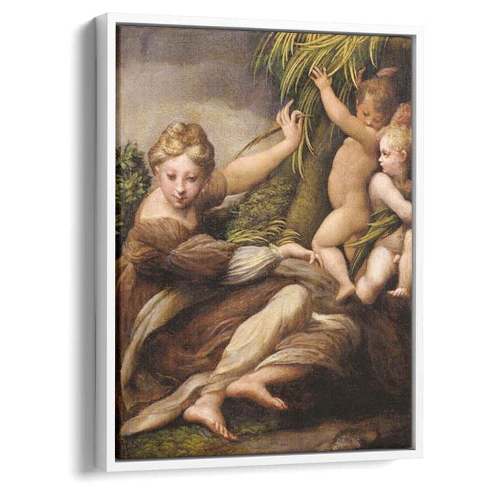 Virgin and Child with an Angel (1523) by Parmigianino