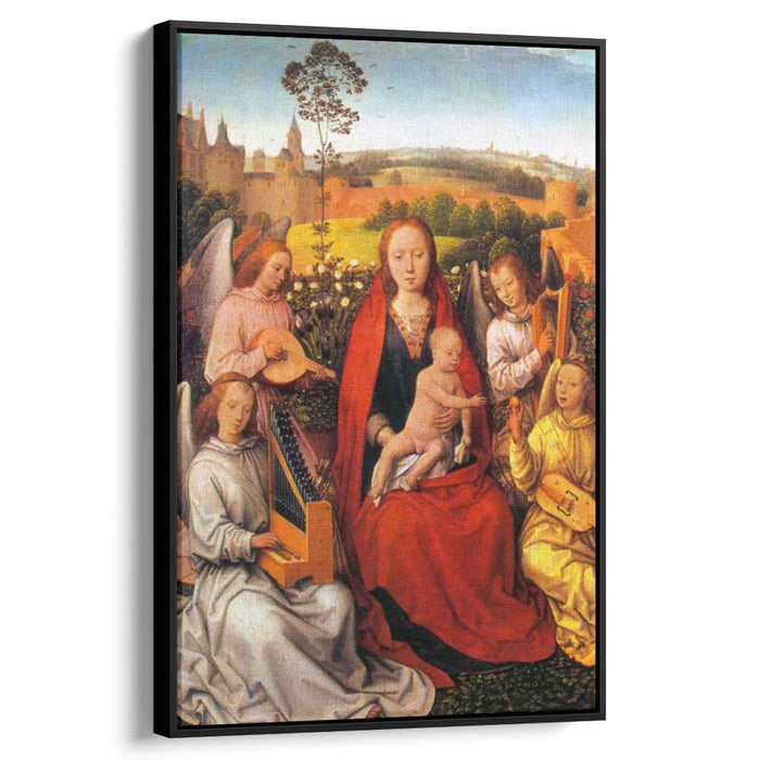 Virgin and Child with Musician Angels (1480) by Hans Memling