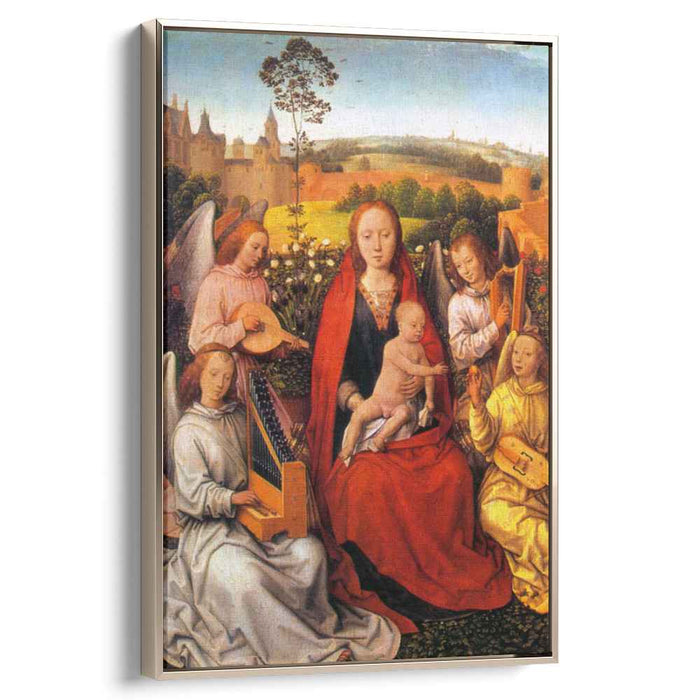 Virgin and Child with Musician Angels (1480) by Hans Memling