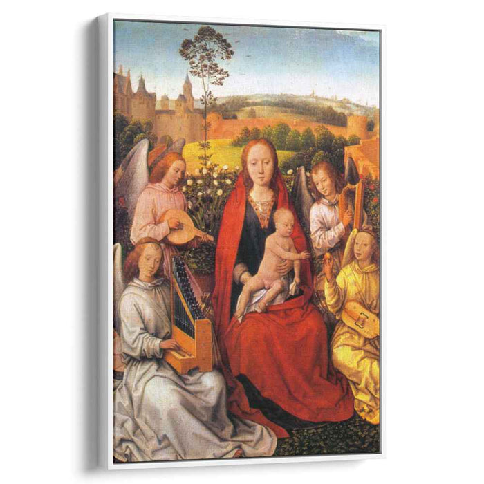 Virgin and Child with Musician Angels (1480) by Hans Memling