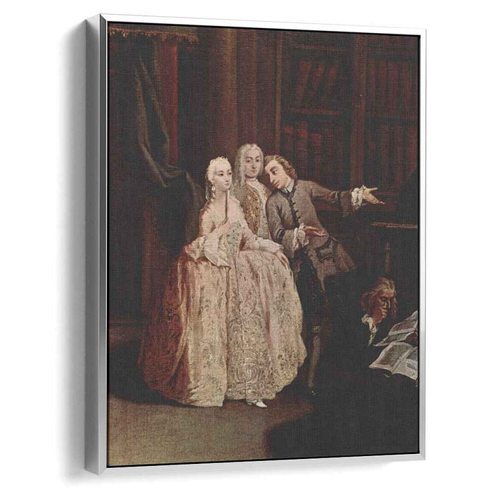 Visit to a library by Pietro Longhi