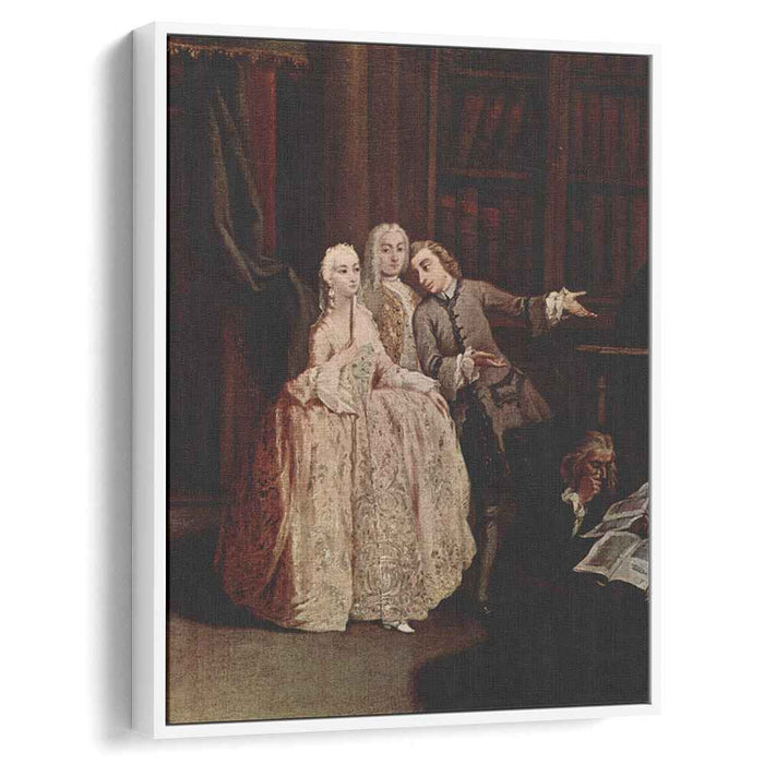 Visit to a library by Pietro Longhi