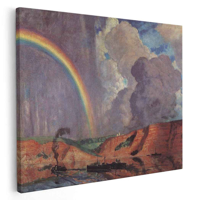 Volga. Rainbow (1925) by Boris Kustodiev