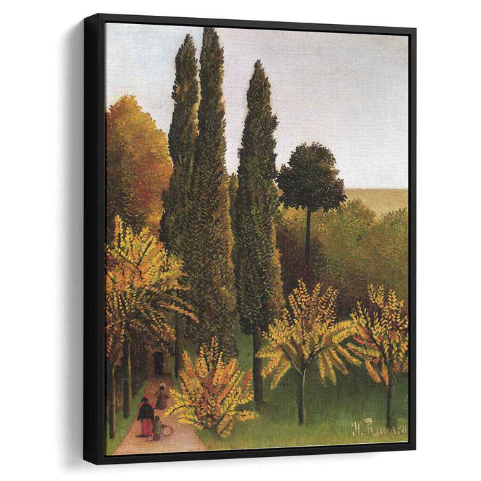 Walking in the Parc des Buttes Chaumont (1909) by Henri Rousseau