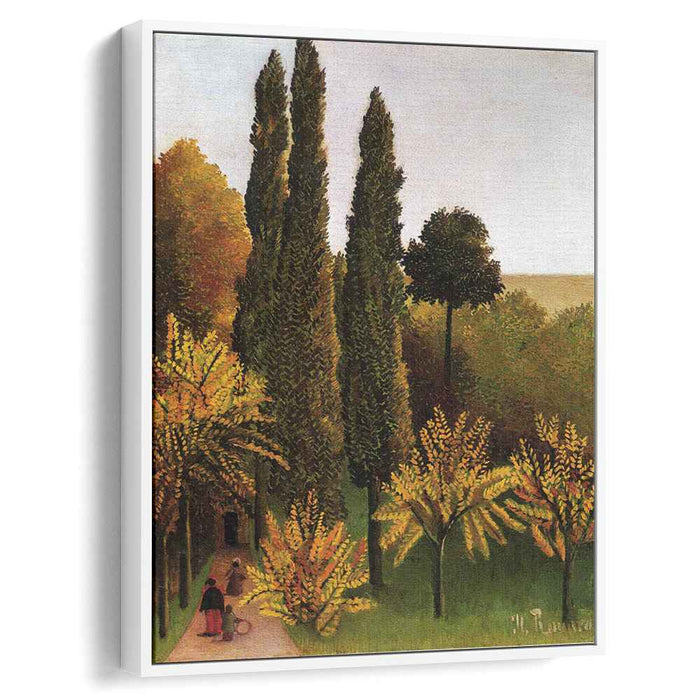 Walking in the Parc des Buttes Chaumont (1909) by Henri Rousseau