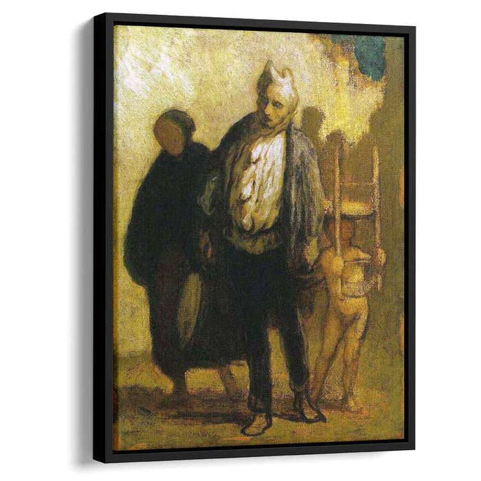 Wandering Saltimbanques (1850) by Honore Daumier