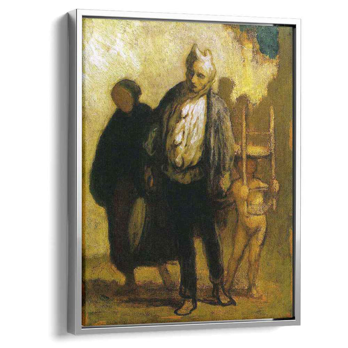 Wandering Saltimbanques (1850) by Honore Daumier