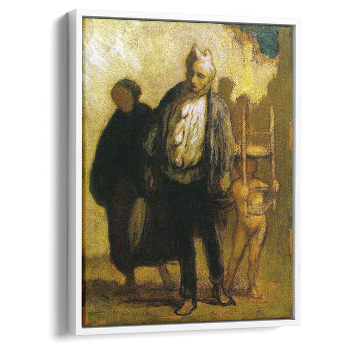 Wandering Saltimbanques (1850) by Honore Daumier