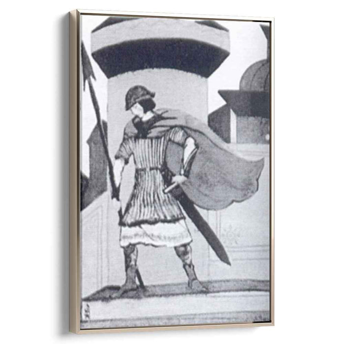 Warrior (1919) by Nicholas Roerich