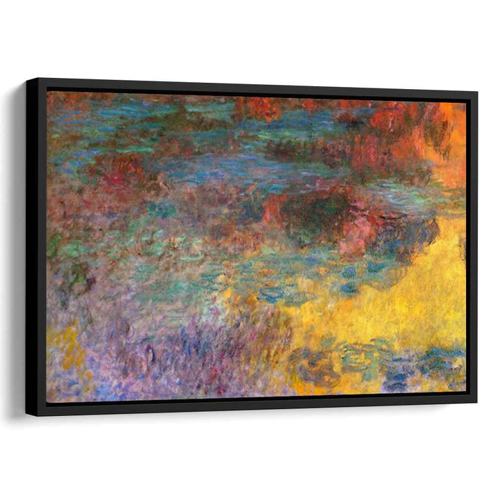 Water Lily Pond, Evening (left panel) by Claude Monet