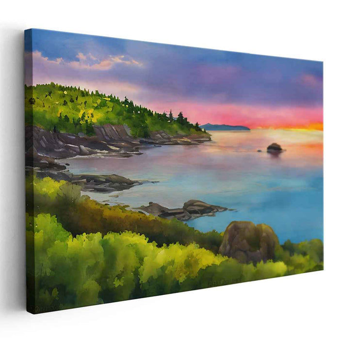 Watercolor Acadia National Park #112