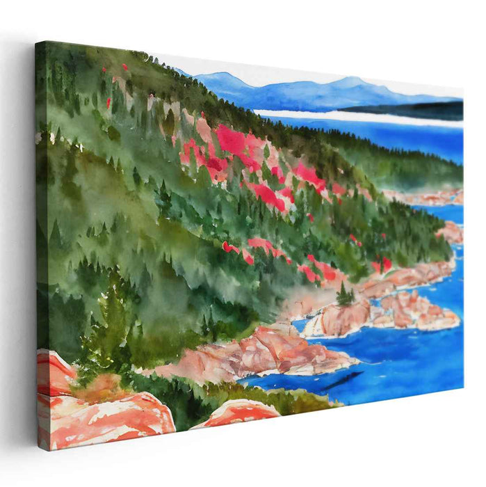 Watercolor Acadia National Park #123