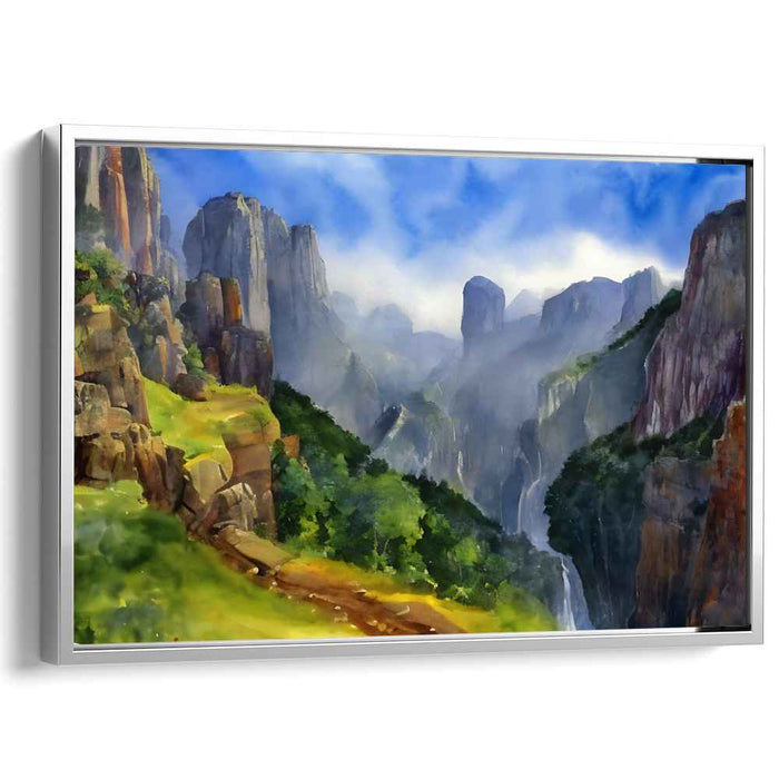 Whispers Of Twilight Romance: Romantic Landscape Canvas Art Print