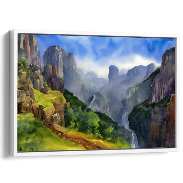 Whispers Of Twilight Romance: Romantic Landscape Canvas Art Print