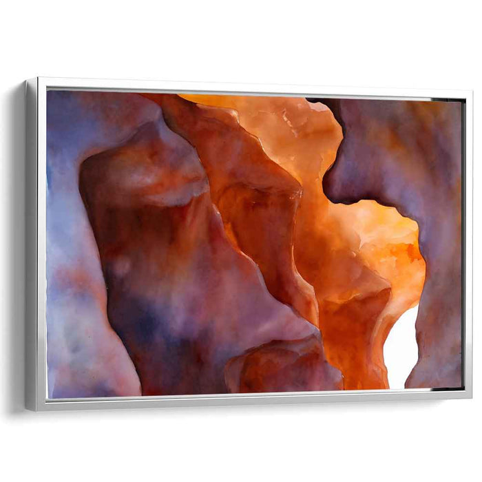 Aqua Abstracts: Abstract Watercolor Landscape Art Print