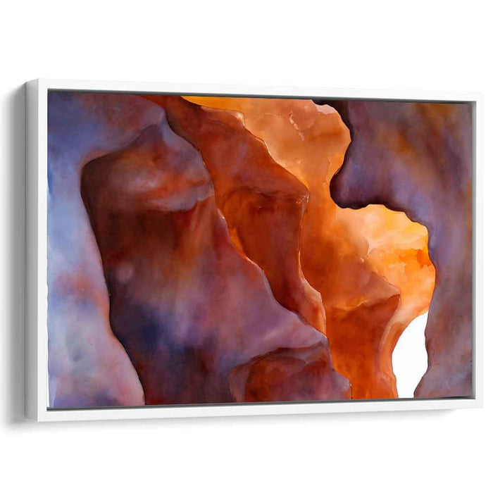 Aqua Abstracts: Abstract Watercolor Landscape Art Print