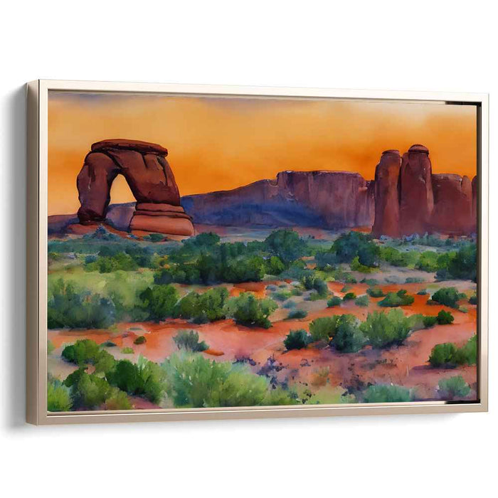 Architectural Grace: Majestic Delicate Arch Canvas Art Print