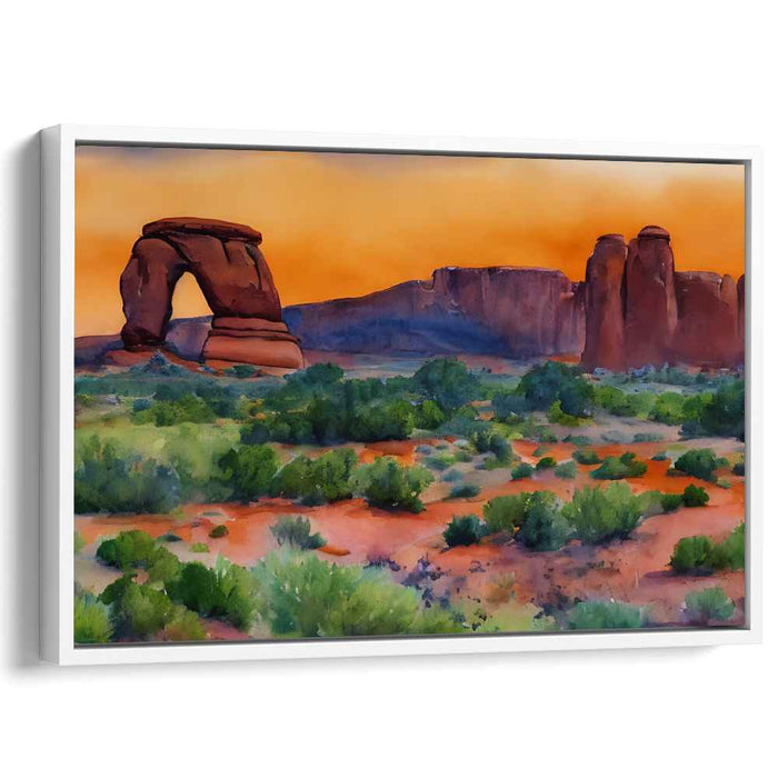 Architectural Grace: Majestic Delicate Arch Canvas Art Print