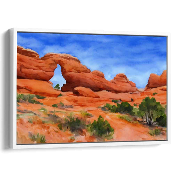 Desert Palette: Watercolor Landscape of the American Southwest