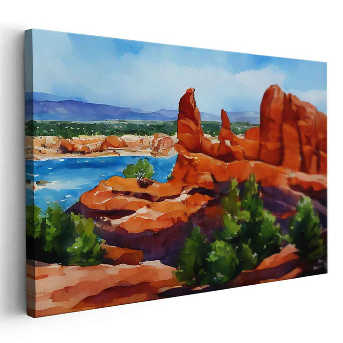 Watercolor Arches National Park #136