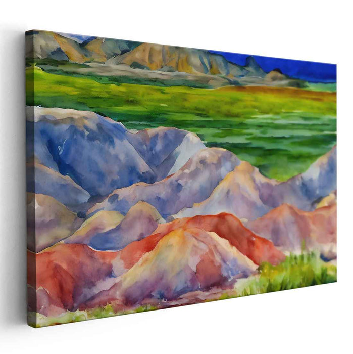 Watercolor Badlands National Park #103