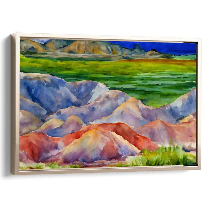 Watercolor Badlands National Park #103